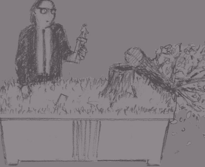 A MAN AT A DESK